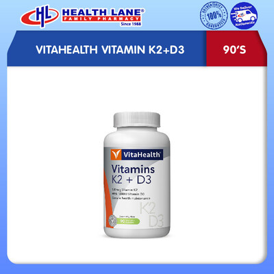 VITAHEALTH VITAMIN K2+D3 90'S